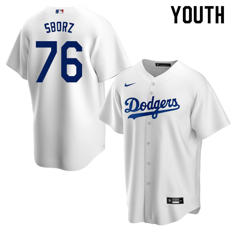 Nike Youth #76 Josh Sborz Los Angeles Dodgers Baseball Jerseys Sale-White